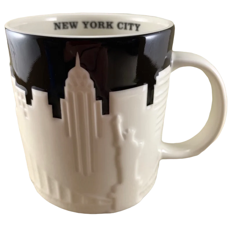 funny coffee mugs for Christmas gifts-Collector Series New York City Relief Mug 2012 Starbucks