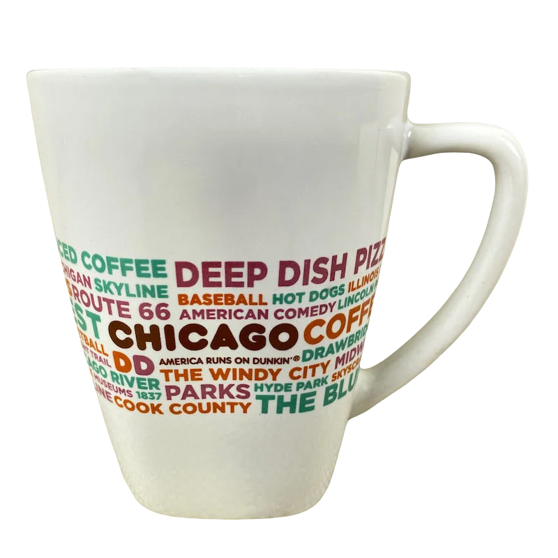 best coffee mugs for tea drinkers-Dunkin' Donuts Destinations Limited Edition CHICAGO Mug