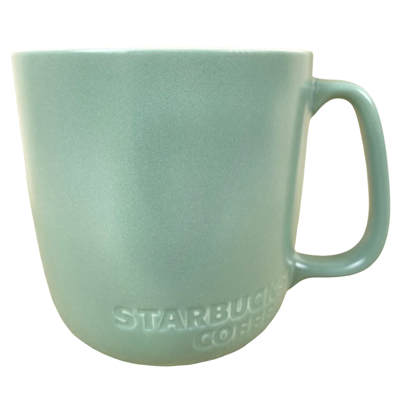 large travel mugs with logo branding-Etched Logo Green Mug 2010 Starbucks