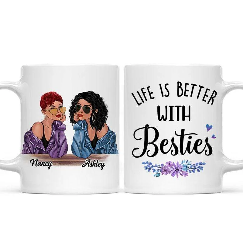 stylish tea mugs for morning rituals-Fashion Besties Personalized Mug