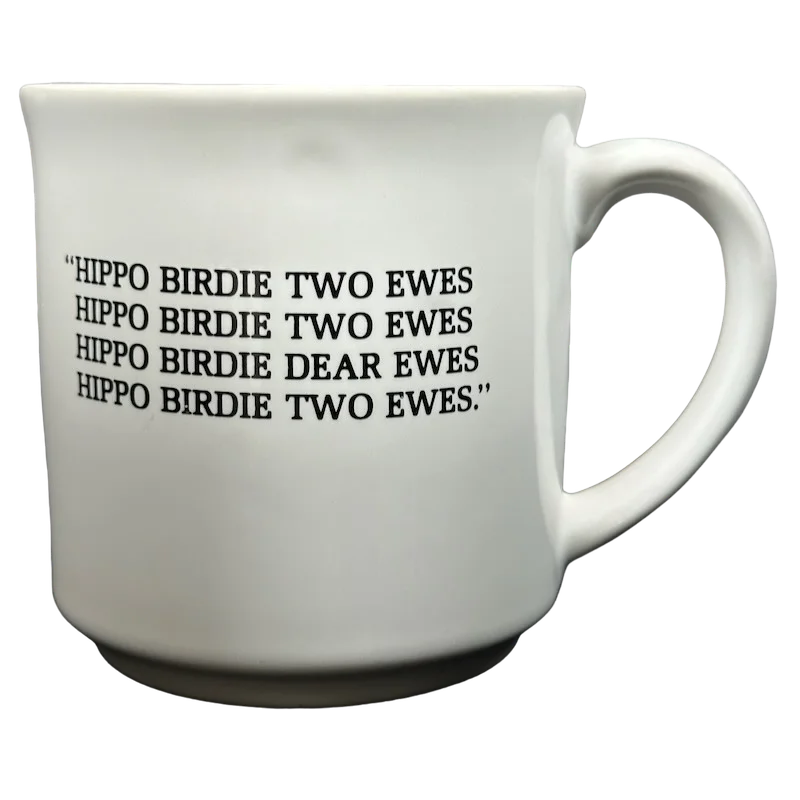 stylish coffee cups for modern kitchens-Hippo Birdie Two Ewes Sandra Boynton Mug Recycled Paper Products