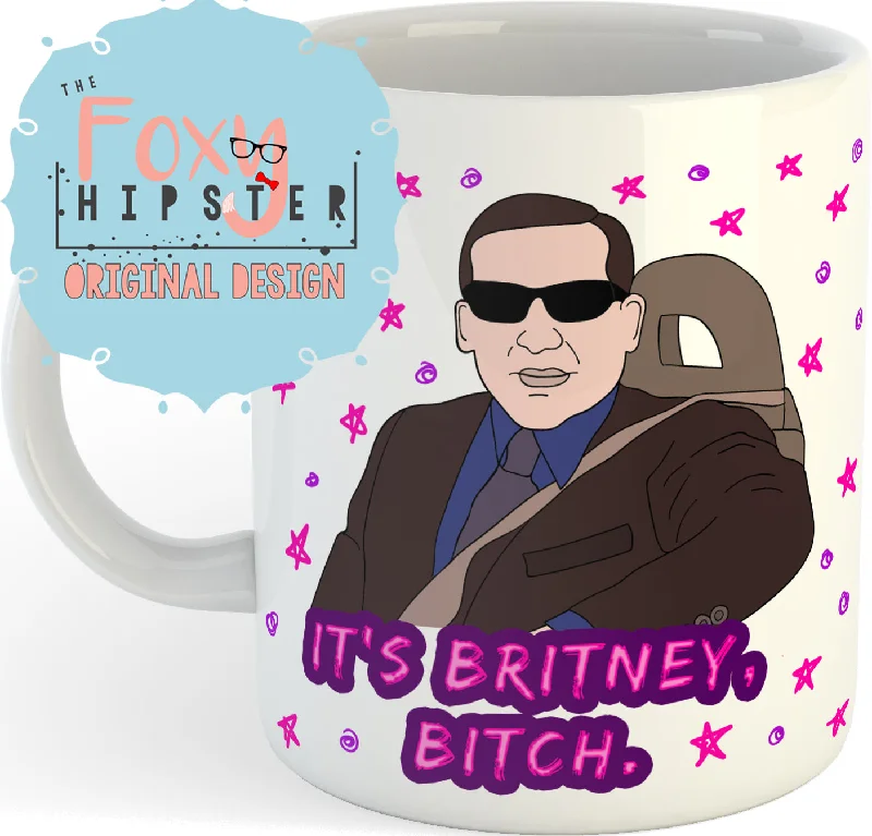 reusable coffee cups for tea drinkers-Michael Scott It's Britney Bitch  11oz Coffee Mug The Office