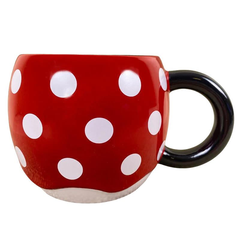 insulated coffee mugs for outdoor adventures-Minnie Mouse 25th Anniversary Polka Dots Mug Disney Store