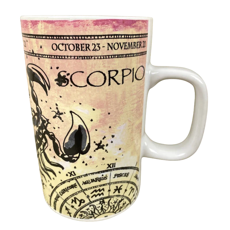 reusable travel coffee mugs for cold drinks-SCORPIO Tall Zodiac Mug Roscher