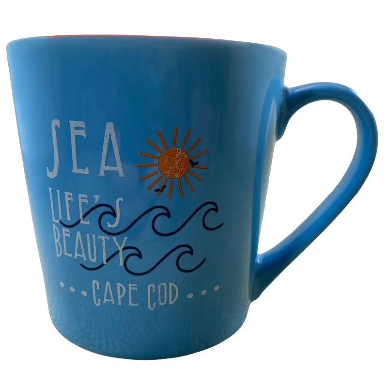 funny ceramic coffee mugs for friends-Sea Life's Beauty Cape Cod Mug Cuffy's Of Cape Cod