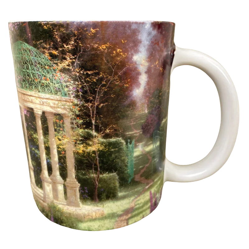 eco-friendly mugs for outdoor activities-The Garden Of Prayer Thomas Kinkade Mug Amcal