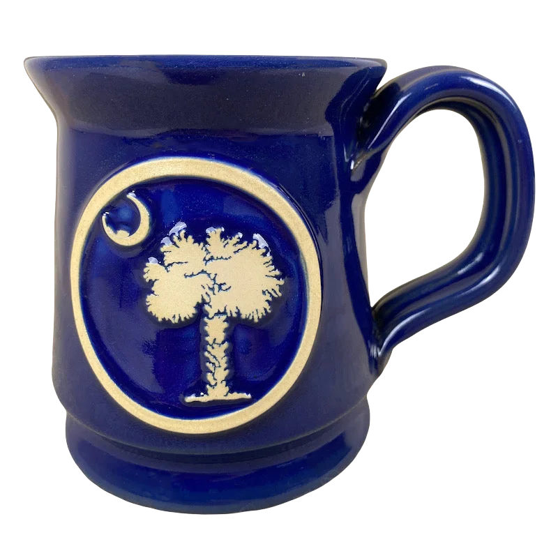 best coffee mugs for cold drinks on the go-Tree And Moon Mug Deneen Pottery