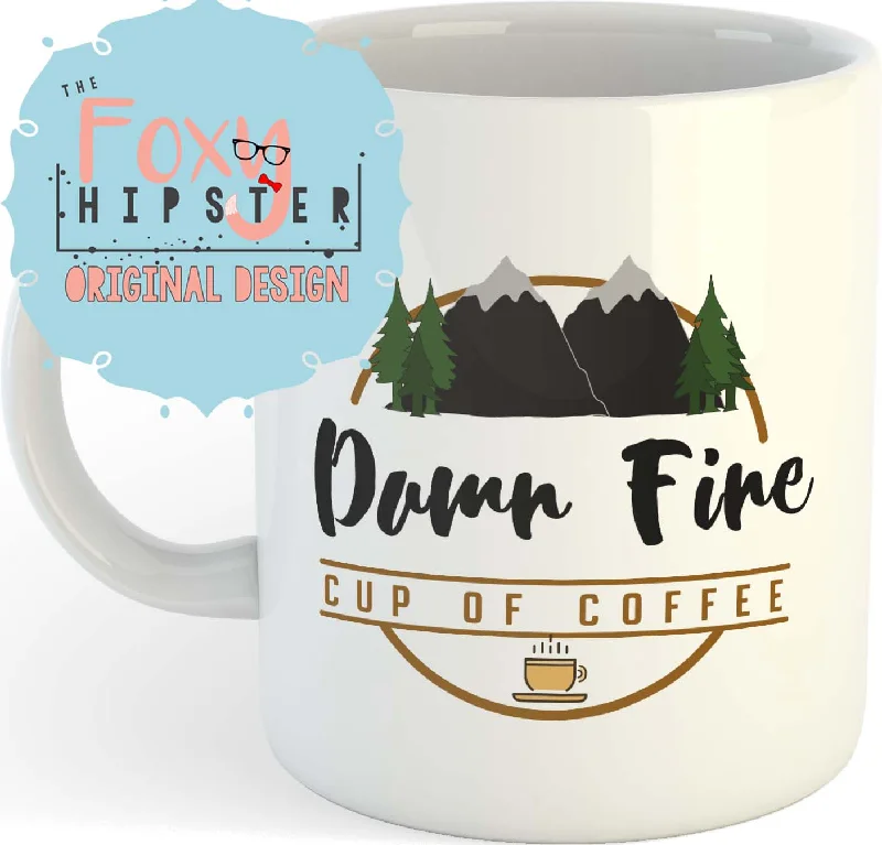 eco-friendly coffee mugs for everyday use-Twin Peaks Damn Fine Coffee 11oz coffee mug