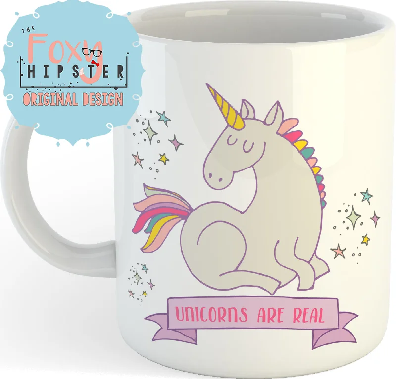 funny coffee cups for friends birthday-Unicorns Are Real  11oz coffee mug