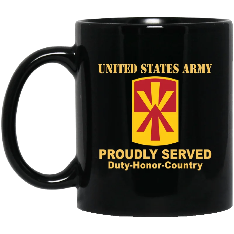 custom mugs for corporate events-US ARMY 11TH AIR DEFENSE ARTILLERY BRIGADE- 11 oz - 15 oz Black Mug