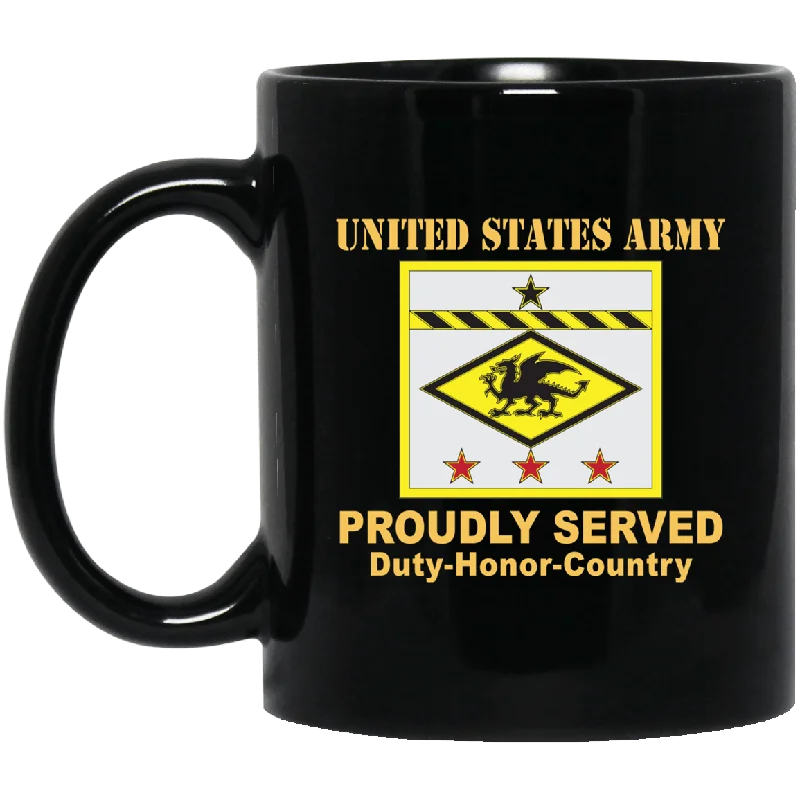 stylish coffee mugs with inspirational quotes-US ARMY 13TH FINANCIAL MANAGEMENT SUPPORT CENTER- 11 oz - 15 oz Black Mug