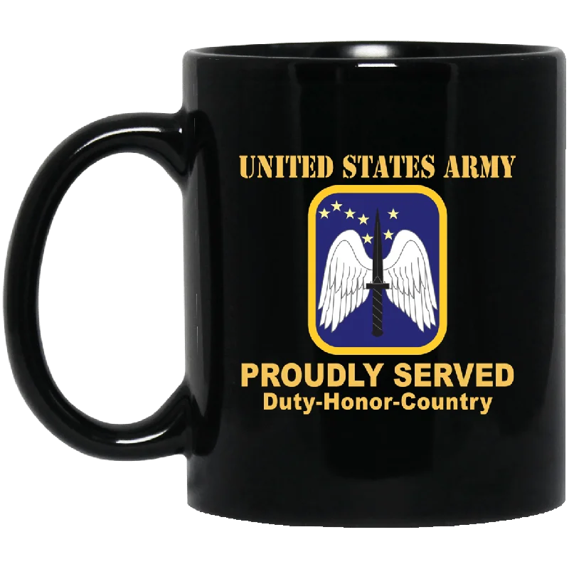 eco-friendly coffee mugs for special occasions-US ARMY 16TH AVIATION BRIGADE- 11 oz - 15 oz Black Mug