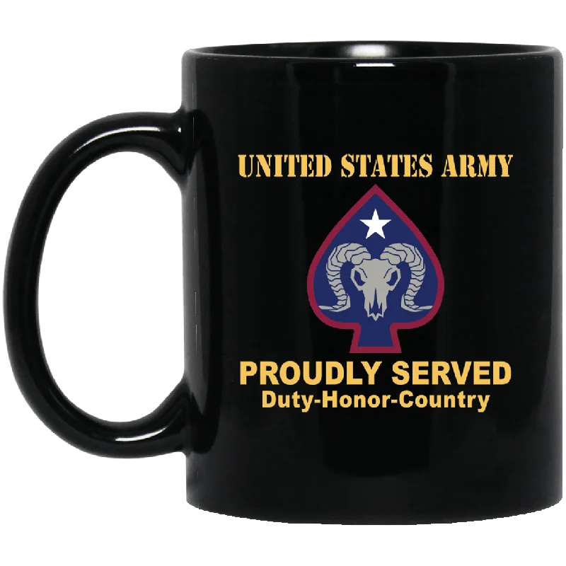 funny travel mugs for busy commuters-US ARMY 17TH SUSTAINMENT BRIGADE- 11 oz - 15 oz Black Mug