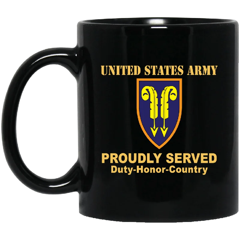 large travel mugs for iced tea-US ARMY 22ND SUPPORT COMMAND - 11 oz - 15 oz Black Mug