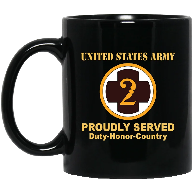 cute coffee mugs for kids with fun designs-US ARMY 2ND MEDICAL BRIGADE- 11 oz - 15 oz Black Mug