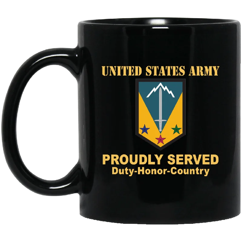 insulated coffee mugs for cold weather-US ARMY 3RD MANEUVER ENHANCEMENT BRIGADE- 11 oz - 15 oz Black Mug