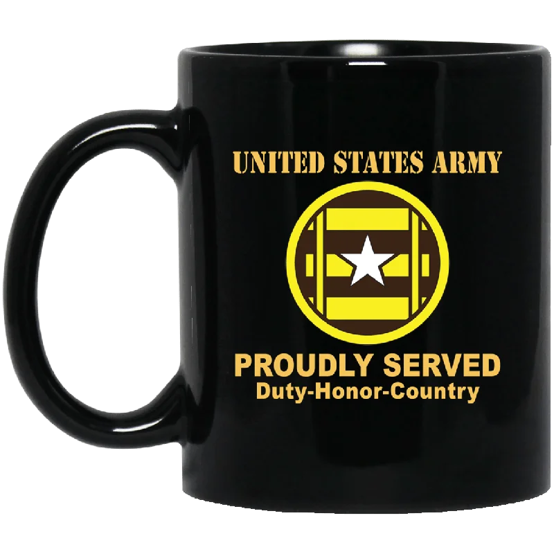 custom coffee mugs with personalized messages-US ARMY 3RD TRANSPORTATION BRIGADE- 11 oz - 15 oz Black Mug