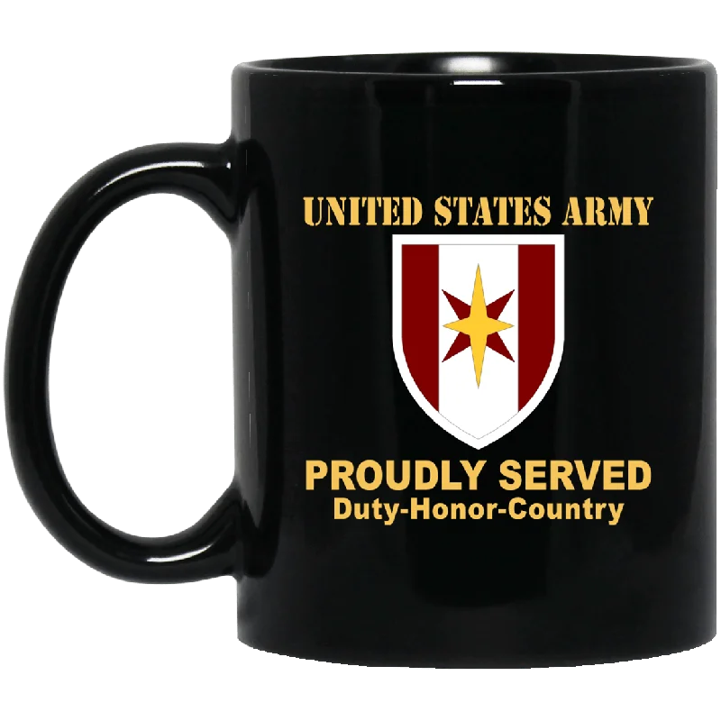 large ceramic mugs for cozy mornings at home-US ARMY 44 MEDICAL BRIGADE- 11 oz - 15 oz Black Mug