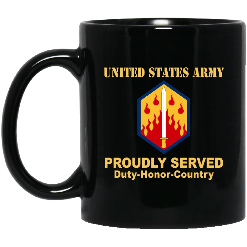 stylish coffee mugs for tea time-US ARMY 48TH CHEMICAL BRIGADE- 11 oz - 15 oz Black Mug