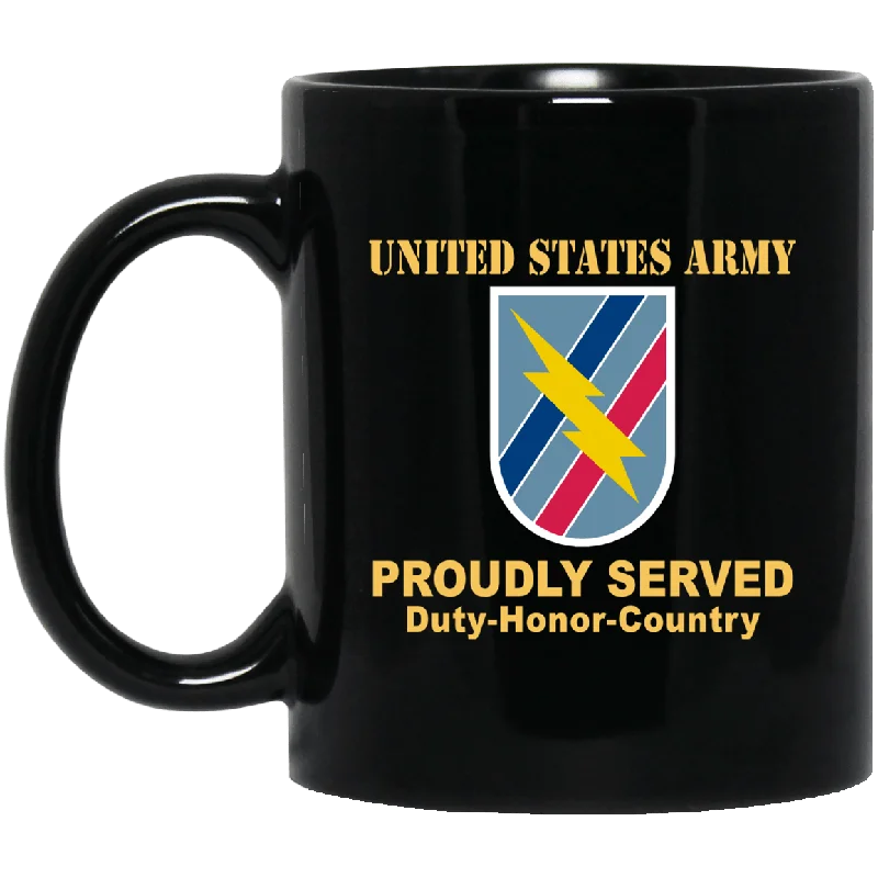 personalized coffee cups for corporate events-US ARMY 48TH INFANTRY BRIGADE COMBAT TEAM- 11 oz - 15 oz Black Mug