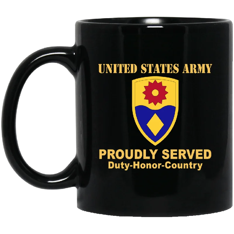 unique coffee mugs for wedding gifts-US ARMY 49TH MILITARY POLICE BRIGADE- 11 oz - 15 oz Black Mug