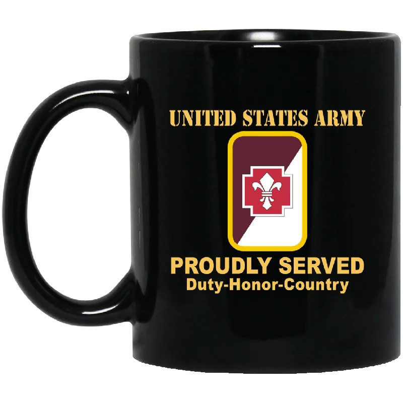 eco-friendly travel mugs for hot tea-US ARMY 62ND MEDICAL BRIGADE CSIB - 11 oz - 15 oz Black Mug