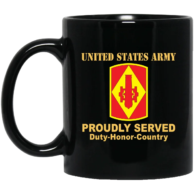 custom travel mugs for morning coffee-US ARMY 75TH FIRES BRIGADE - 11 oz - 15 oz Black Mug