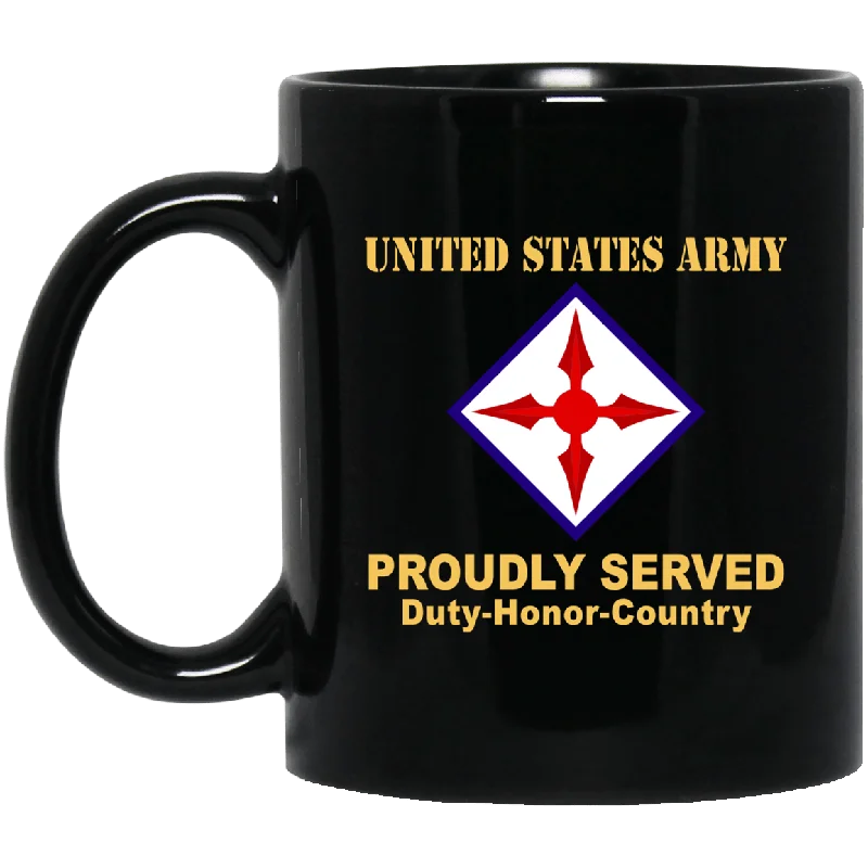 custom coffee mugs for special events-US ARMY 77 AVIATION BRIGADE- 11 oz - 15 oz Black Mug