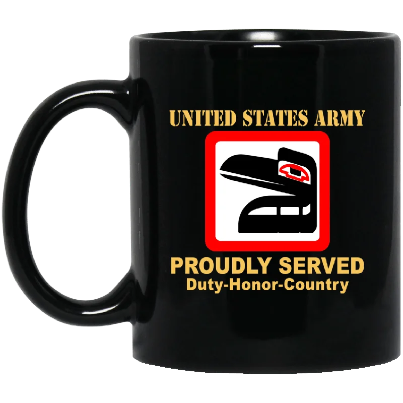 best coffee cups for morning tea-US ARMY 81ST ARMORED BRIGADE COMBAT TEAM - 11 oz - 15 oz Black Mug