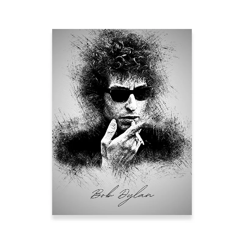 geometric landscape wall art-Bob Dylan