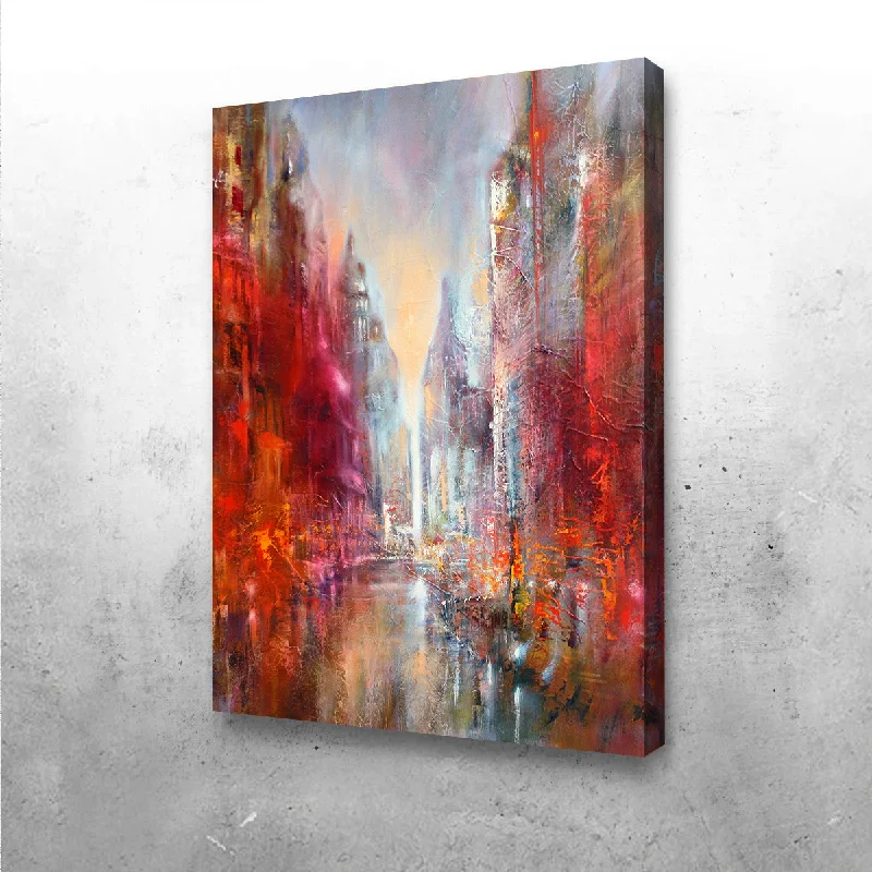 colorful cityscape prints for wall-Cathedral City