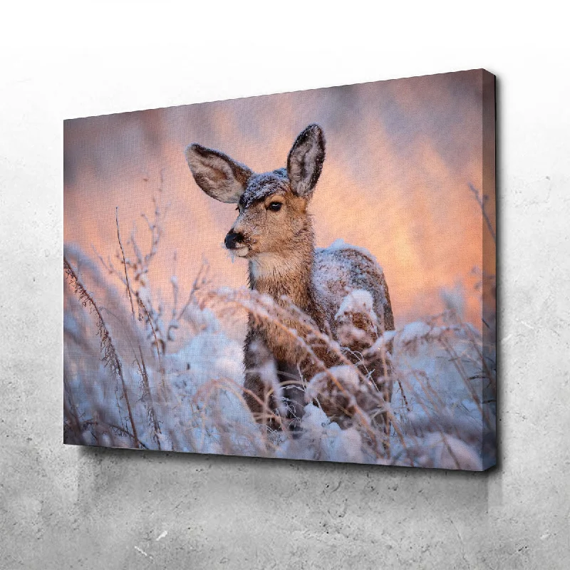 contemporary abstract canvas prints for living room-Colorado Doe Canvas Set