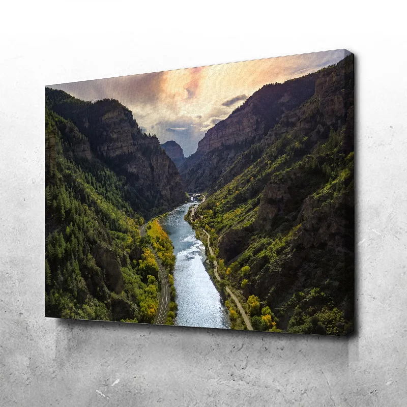 minimalist nature prints for home-Colorado Valley Canvas Set