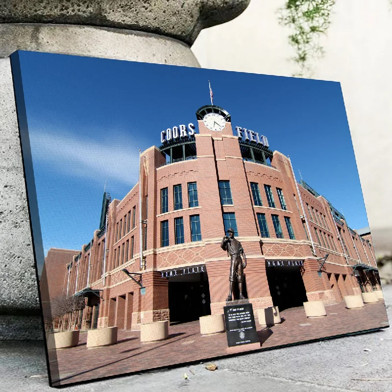 modern nature art prints for bedroom-Coors Field Canvas Set