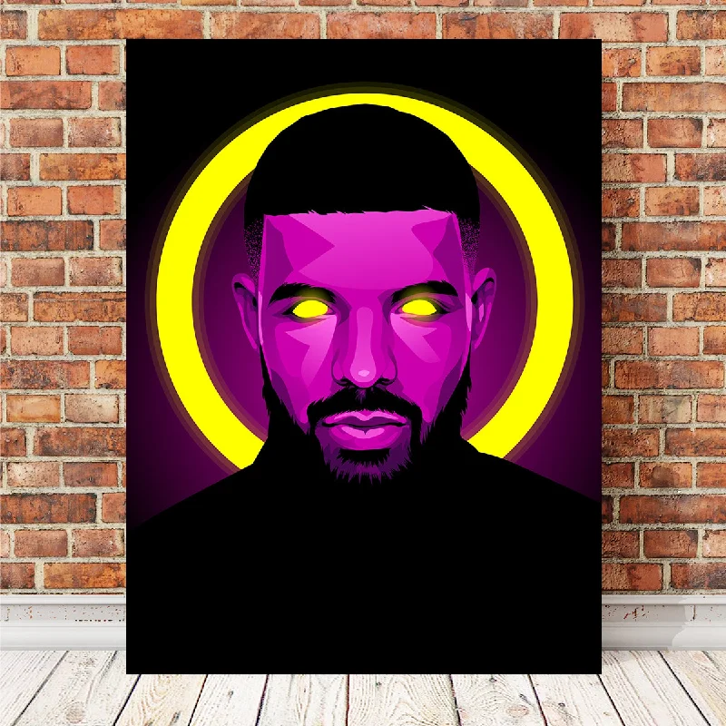 oversized pop art canvas paintings-Drake