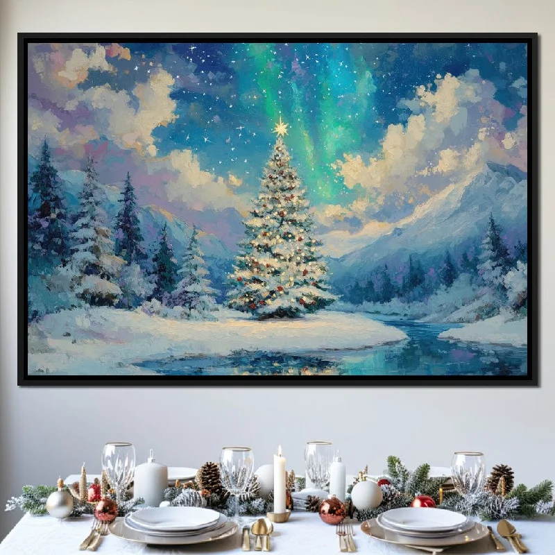 nature inspired abstract prints-Enchanted Chirstmas Winter Radiance