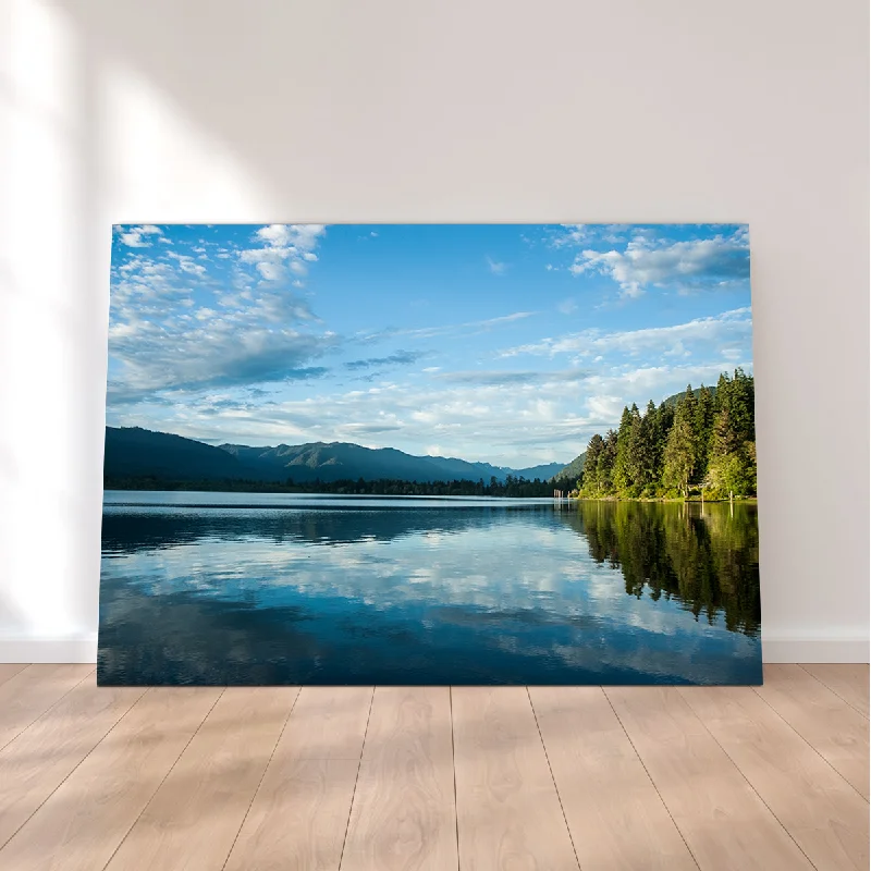 vibrant geometric wall art for bedroom-Lake Quinault