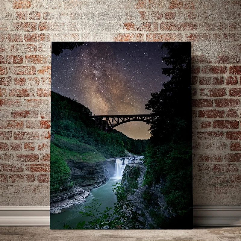 geometric modern wall art prints-Letchworth Milky Way