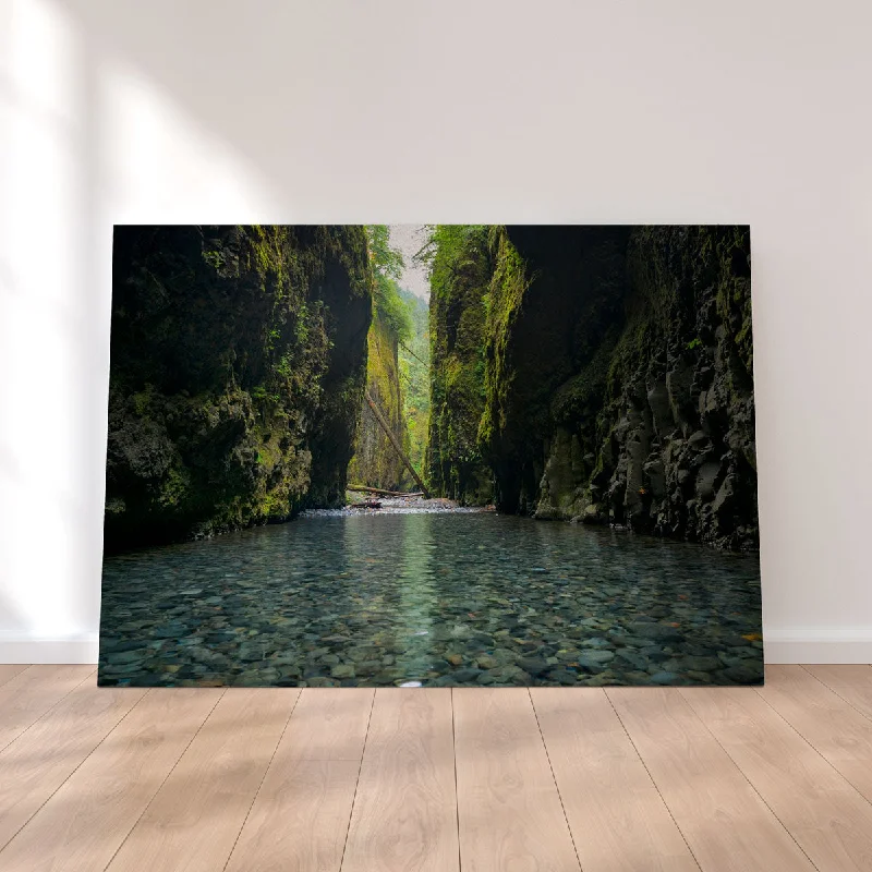 modern minimalist abstract paintings-Lower Oneonta Falls