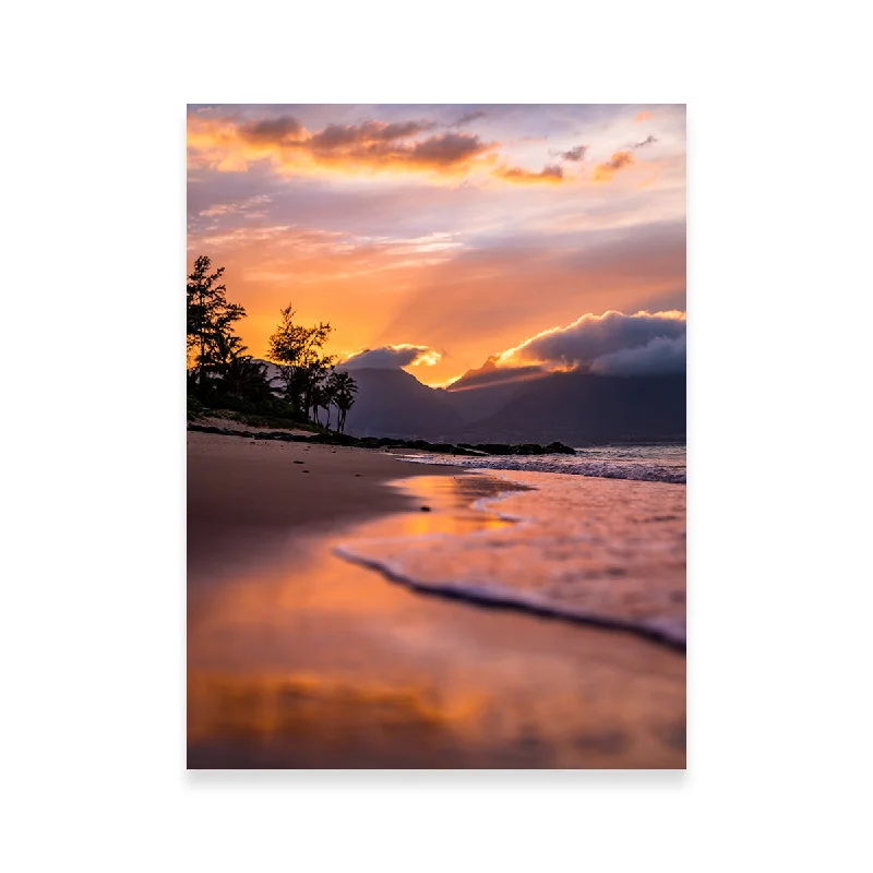 tropical wall art for bedroom-Maui Reflections