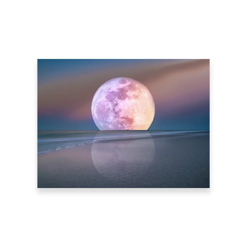 creative floral canvas paintings-Moon Rise