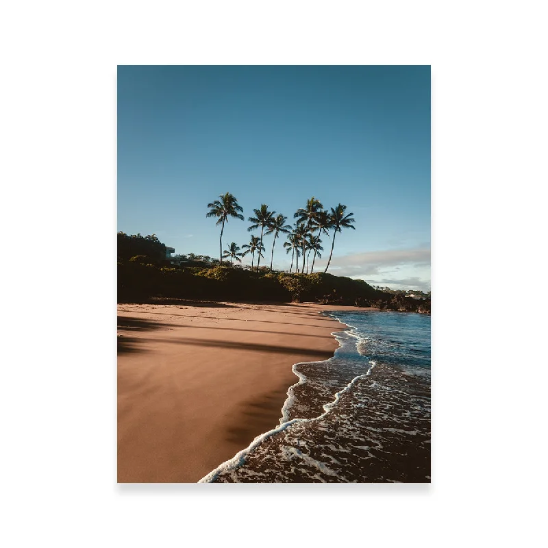 oversized floral wall art prints-Morning Walk on the Beach