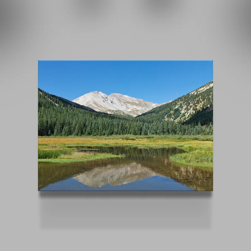 retro cityscape canvas wall prints-Mount Yale