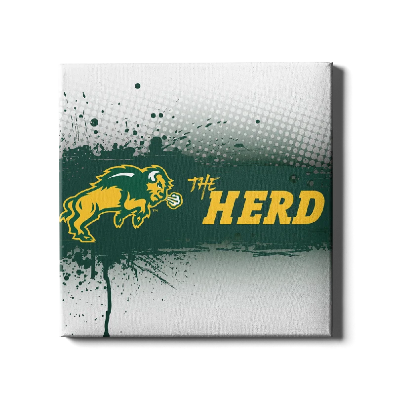 vibrant tropical canvas wall art-North Dakota State Bison - The Herd