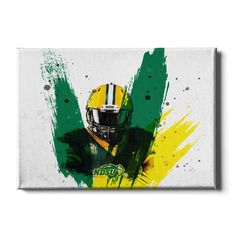 vibrant botanical prints for walls-North Dakota State Bison - NDSU Football Paint