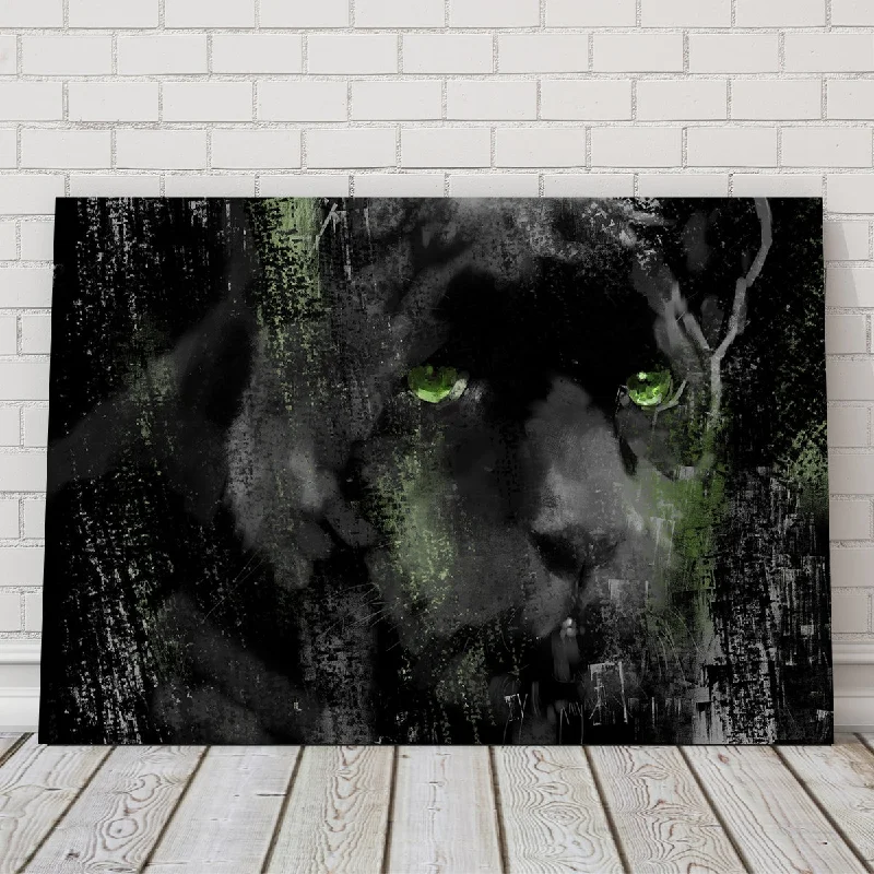 large landscape canvas art for home-Panther