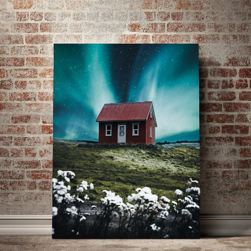 geometric nature wall decor-Red House Aurora Canvas Set