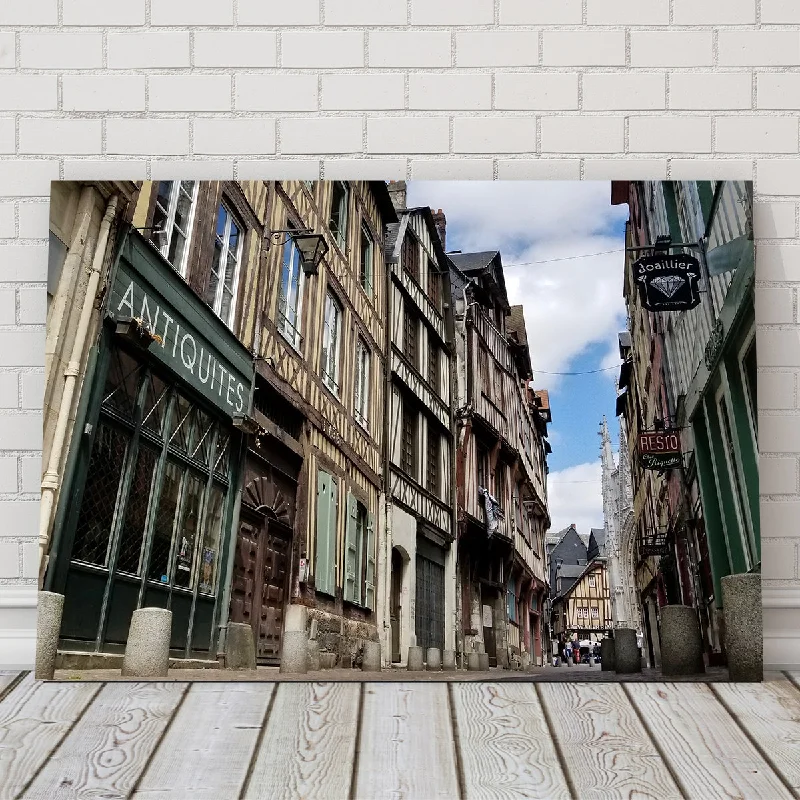 minimalist modern canvas prints-Rouen France