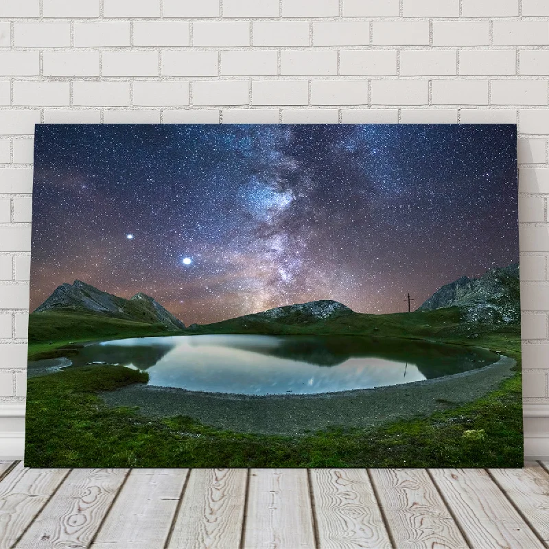 colorful cityscape prints for wall-Starry Lake de France