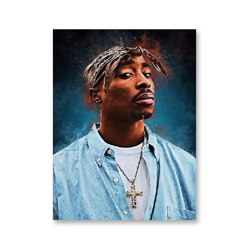 modern art for office wall decor-Tupac Painting